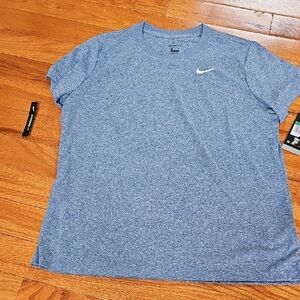 Nike Blue Short Sleeve Tee Athletic Performance
